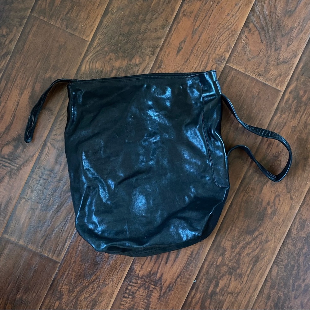 Rick Owens FW15 Sphinx Horse Leather Black Big Bucket Bag